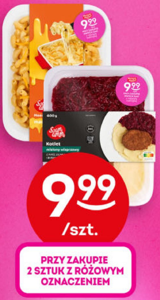 Kotlet mielony wieprzowy z puree ziemniaczanym i z buraczkami promocja