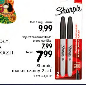 Markery pernamentne czarne Sharpie promocja