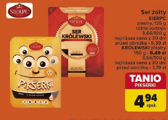 Ser pikserki Sierpc promocja