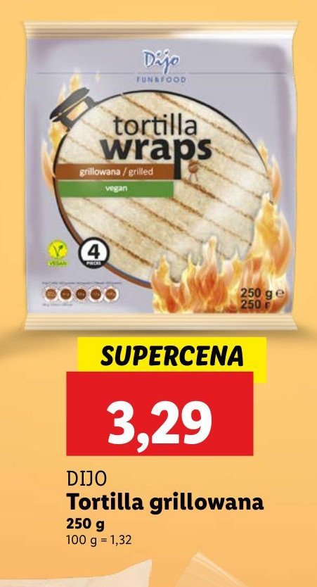 Tortilla grillowana Dijo promocja