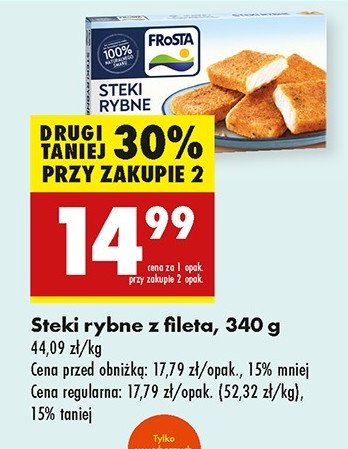Steki rybne z fileta Frosta promocja