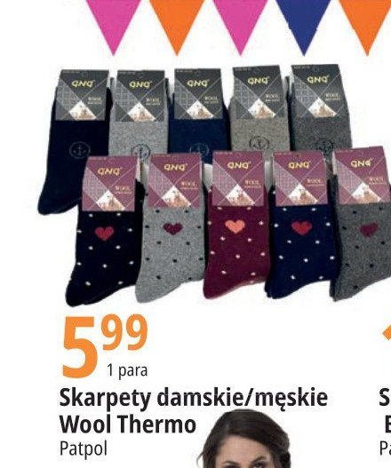 Skarpety damskie we艂niane promocja