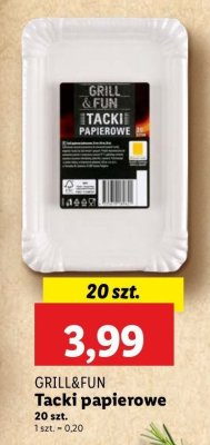Tacki papierowe Grill and fun promocja