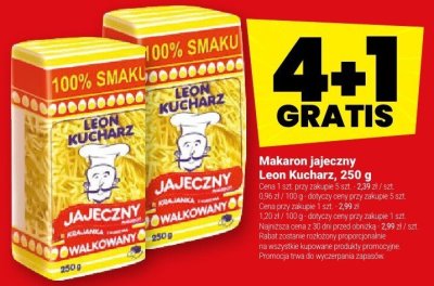 Makaron jajeczny Leon Kucharz, 250 g promocja w Twój Market