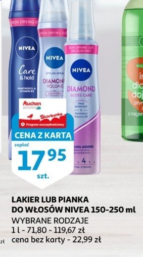 Pianka do w艂os贸w Nivea diamond gloss care promocja