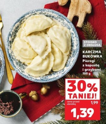 Pierogi z kapustą i grzybami KARCZMA BUKÓWKA promocja w Kaufland