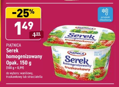 Serek homogenizowany straciatella Piątnica promocja