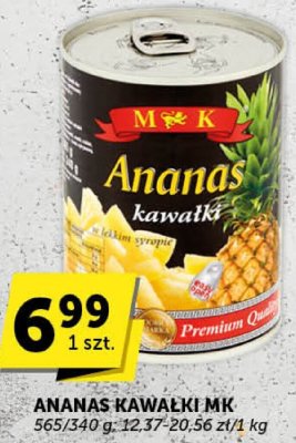 Ananas kawałki MK promocja w Euro Sklep