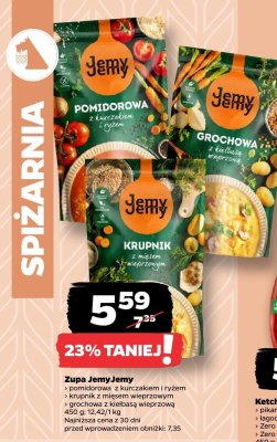 Zupa Jemy Jemy krupnik z mięsem wieprzowym promocja w Netto