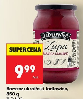 Barszcz ukraiński Jadłowiec promocja w Biedronka
