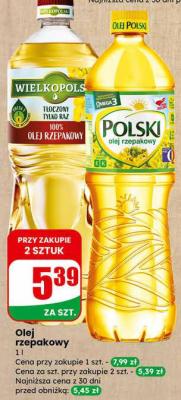 Olej rzepakowy promocja w Dino