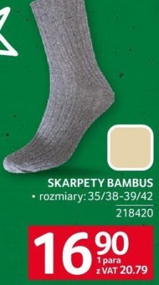 Skarpety Bambus promocja w Selgros