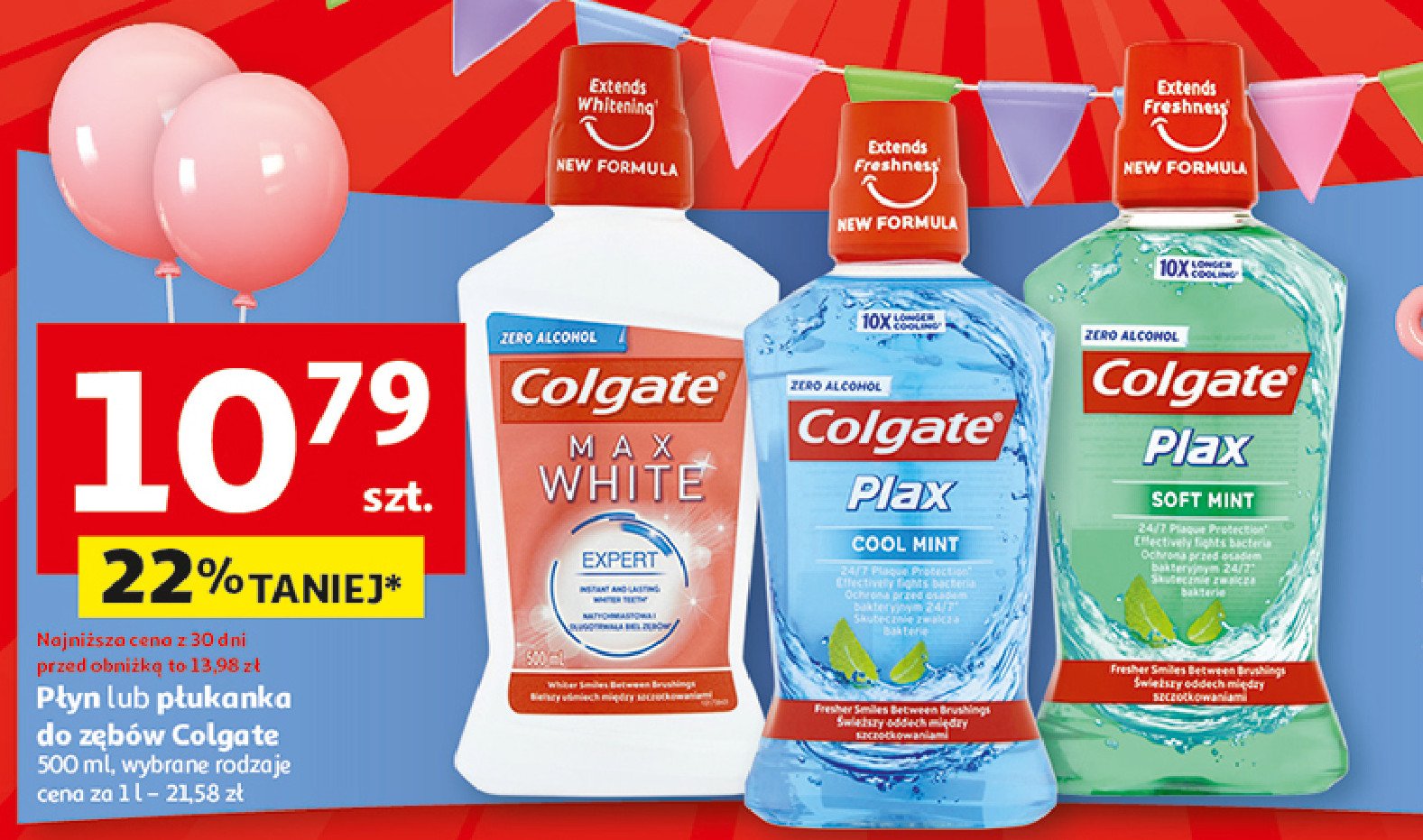 Płyn do ust max white Colgate plax promocja