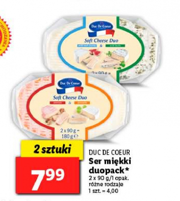 Ser mi臋kki Duc de coeur promocja