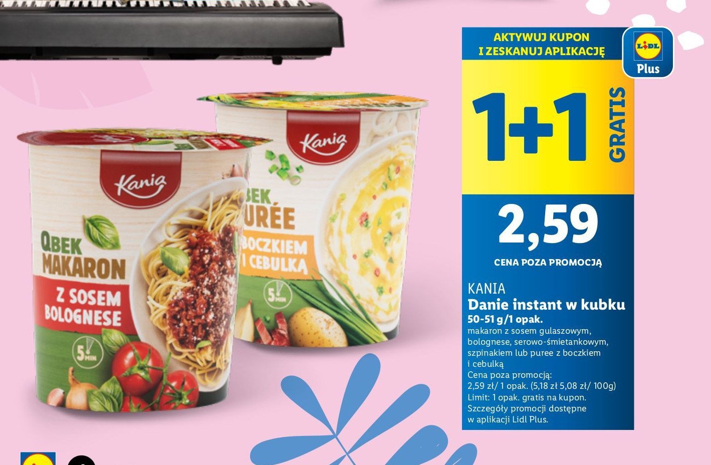 Makaron z sosem bolognese Kania promocja