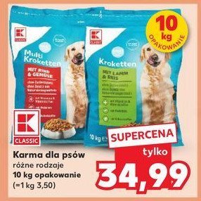 Krokieciki dla psa dziczyzna K-classic promocja w Kaufland