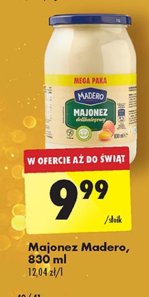 Majonez delikatesowy Madero promocja w Biedronka