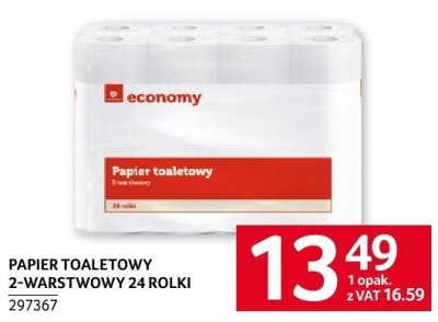 Papier toaletowy 2-warstwowy 24 rolki Economy promocja w Selgros