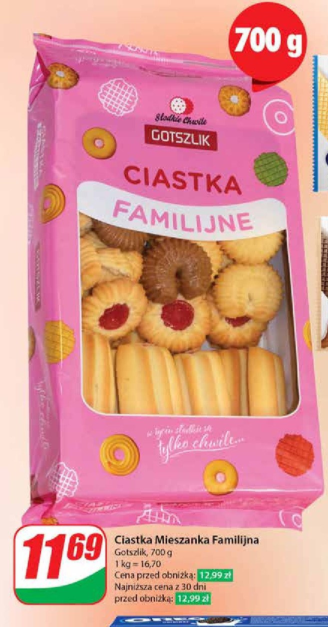 Ciastka familijne miks Gotszlik promocja w Dino