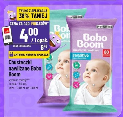 Chusteczki nawilżane Bobo Boom promocja w POLOmarket
