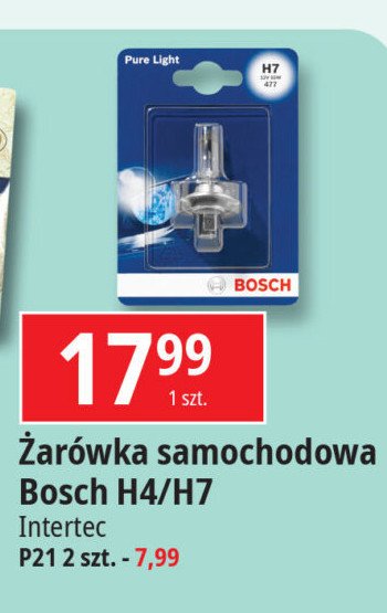 Żarówka samochodowa pure light h4 Bosch promocja