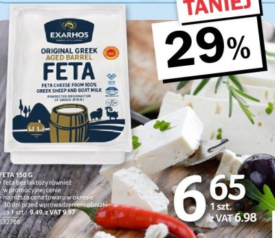 Feta Exarhos Original Greek 150g promocja w Selgros