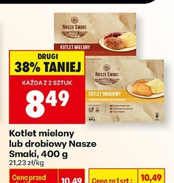 Kotlet mielony lub drobiowy 400 g promocja w Biedronka