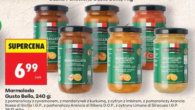 Marmolada Gusto Bello różne rodzaje promocja w Biedronka