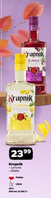 Likier Krupnik Śliwka promocja w Netto