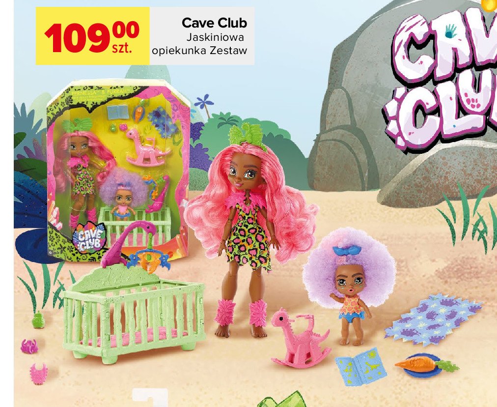 Zestaw cave club jaskiniowa opiekunka Mattel promocja