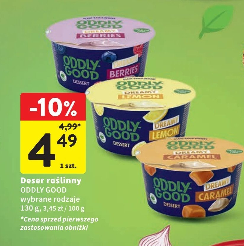 Deser roślinny cytryna Oddly good promocja w Intermarche