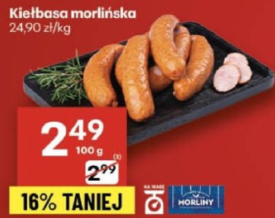 Kiełbasa morlińska Morliny promocja w Delikatesy Centrum