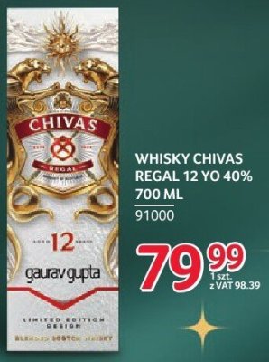 Whisky Chivas Regal 12 YO 40% 700 ml promocja w Selgros