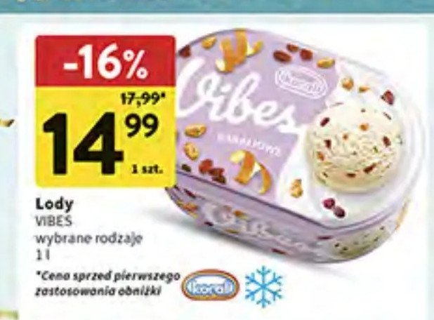 Lody bakaliowe Koral vibes promocja