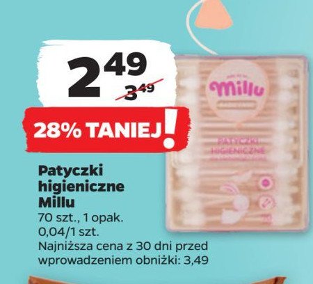 Patyczki higieniczne Millu promocja w Netto