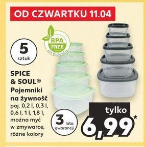 Zestaw pojemnikow do przechowywania Spice&soul promocja