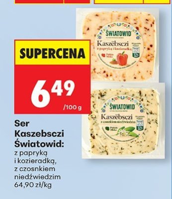Ser Kaszebsczi z papryką i kozieradką promocja w Biedronka