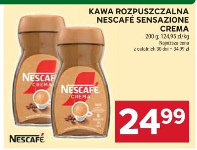 Kawa rozpuszczalna Nescafé Sensazione Crema promocja w Stokrotka