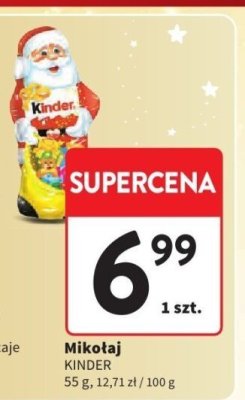 Mikołaj Kinder promocja w Intermarche