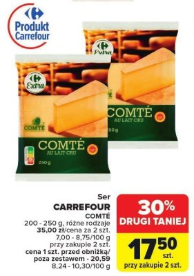 Ser Comte różne rodzaje Carrefour promocja
