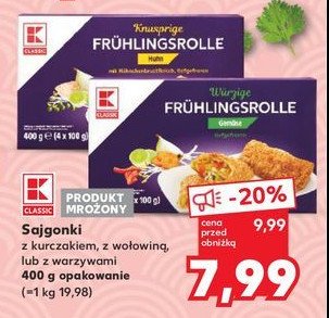 Sajgonki z warzywami K-classic promocja w Kaufland