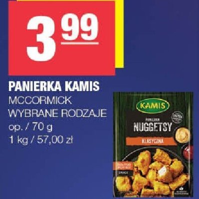 Panierka Kamis McCormick wybrane rodzaje promocja w SPAR