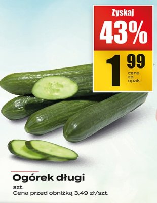 Ogórek długi promocja w Supeco