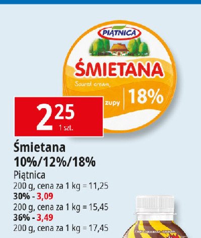 Śmietana 10% Piątnica promocja