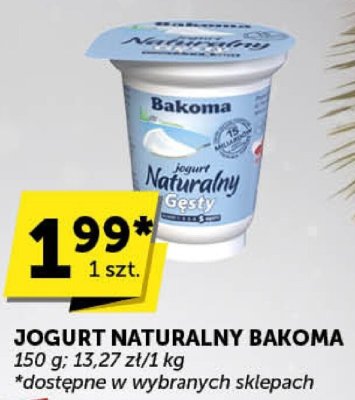 Jogurt naturalny Bakoma promocja w Euro Sklep
