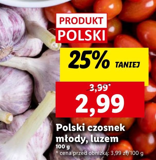 Czosnek młody polska promocja