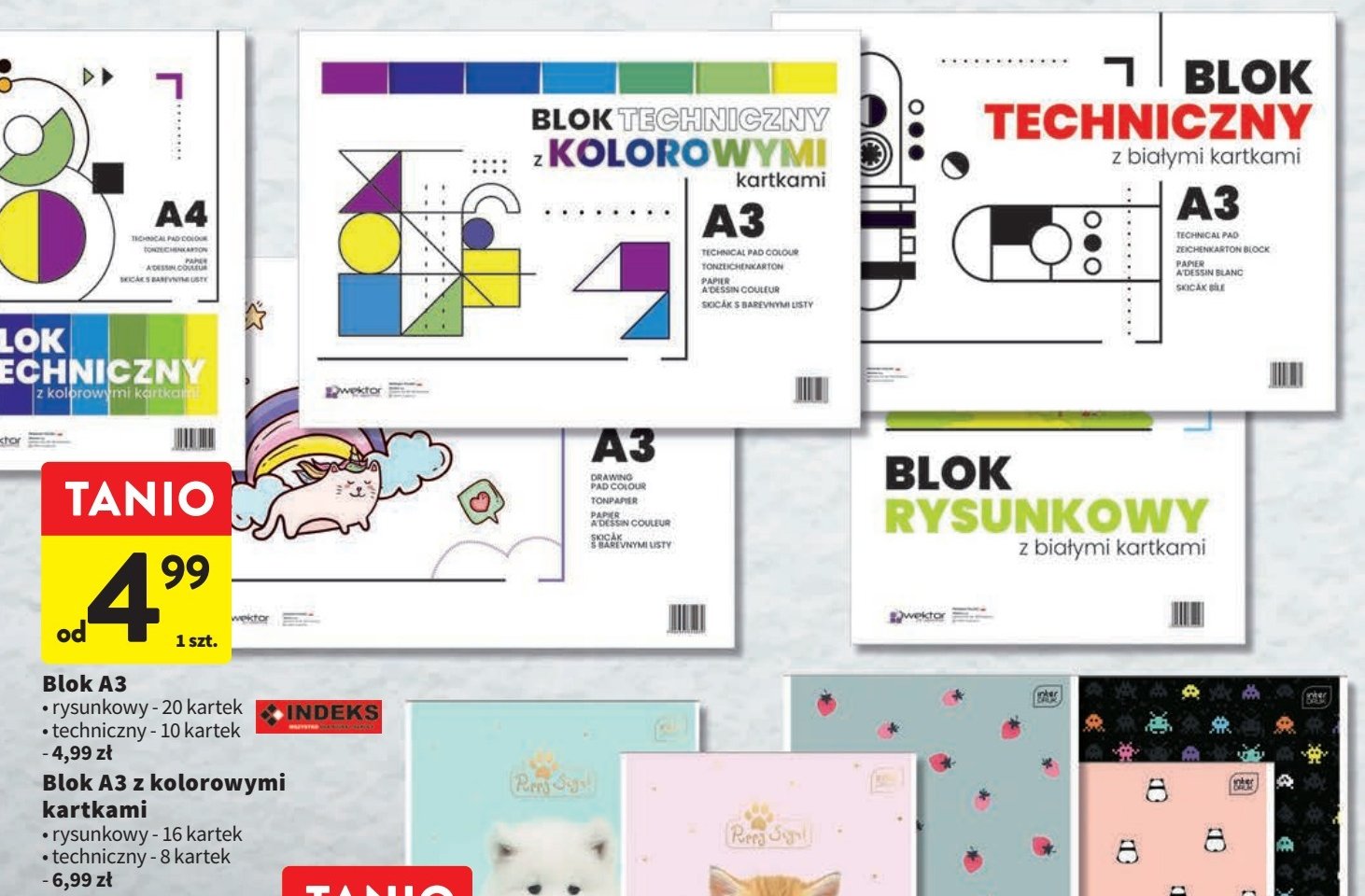 Blok techniczny a3/8k kolor promocja