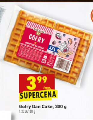 Gofry xxl Dan cake promocja