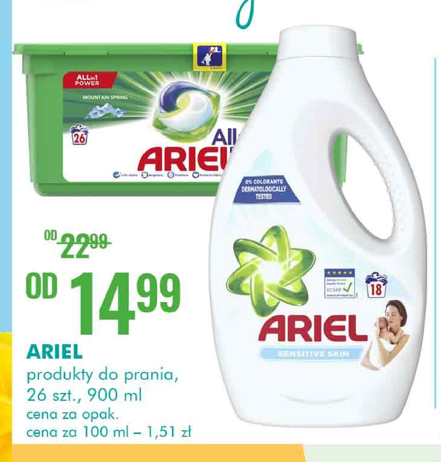 P艂yn do prania regular Ariel actilift promocja