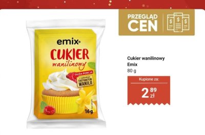 Cukier wanilinowy  promocja w Dino